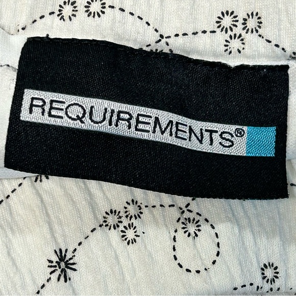 A-Line Midi Skirt Womens Size L Pull On Stretch Gauzy Pleats Ditsy Print Ivory - Picture 8 of 10